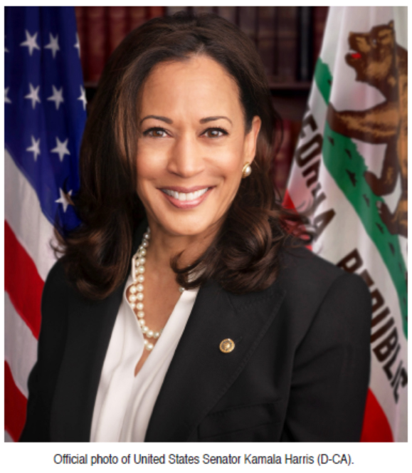 Official photo of United States Senator Kamala Harris (D-CA).