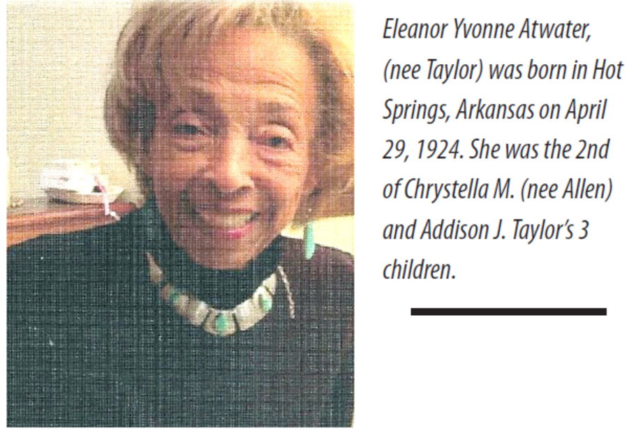 Eleanor Yvonne Atwater Passes